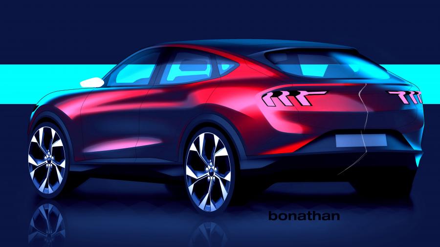 Эскиз Ford Mustang Mach-E X 2020 года  (EU) (фото 36 из 67)
